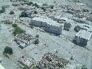 Plymouth, the abandoned ash-covered former capital of Montserrat.